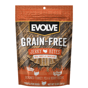 Evolve Dog Snack Grain Free Jerky Pavo 340 Gr