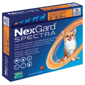 Nexgard Spectra Antipulgas 2 - 3.5 Kg 1 Tab Masticable