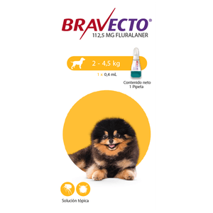 Bravecto Spot On Dog 112.5 Mg 2-4.5 Kg