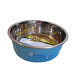 LOVING-PETS-COMEDERO-GATO-EXPRESION-PEZ-AZUL-REF.7750-LV