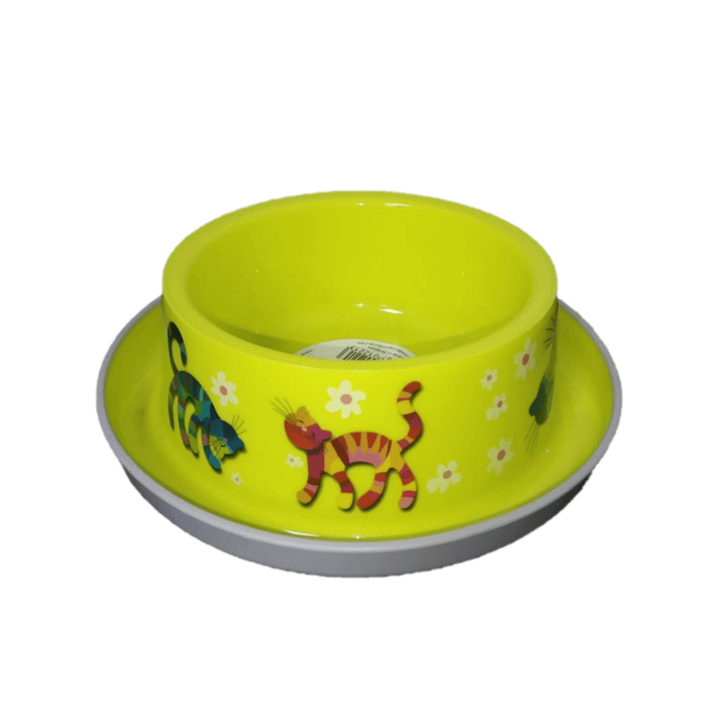 Comedero-Individual-Gaticos-Verde-350ml-Moderna