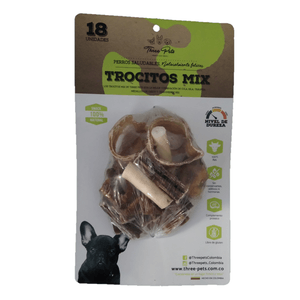 Three Pets Trocitos Mix De Res Y Cerdo