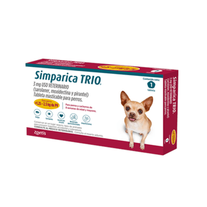 Simparica Trio 1.25 - 2.5 Kg x 1 Tab