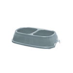 Comedero-Doble-Plastico-Pequeño-Azul-Stefanplast