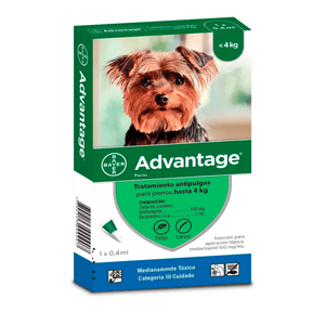 Advantage Perro Hasta 4 Kg x 1 Pipeta