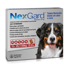 Nexgard Antipulgas 25.1 - 50 Kg 1 Tab Masticable