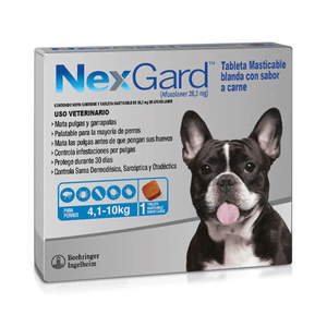 Nexgard Antipulgas 4.1 - 10 Kg 1 Tab Masticable