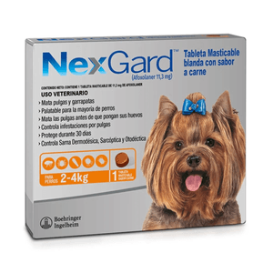 NexGard Antipulgas Para Perro 2 - 4 Kg 1 Tab Masticable