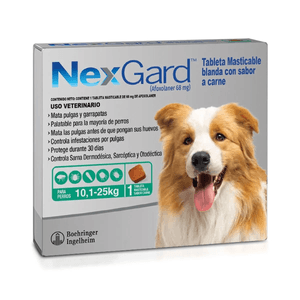 Nexgard Antipulgas 10.1 - 25 Kg 1 Tab Masticable
