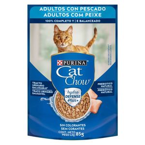 Cat Chow Comida Húmeda Para Gatos Adultos Sabor Pescado