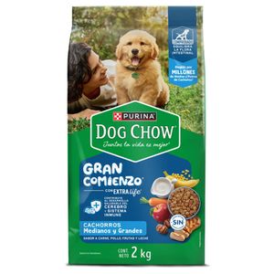 Dog Chow Comida Para Perros Gran Comienzo Cachorros Medianos Y Grandes