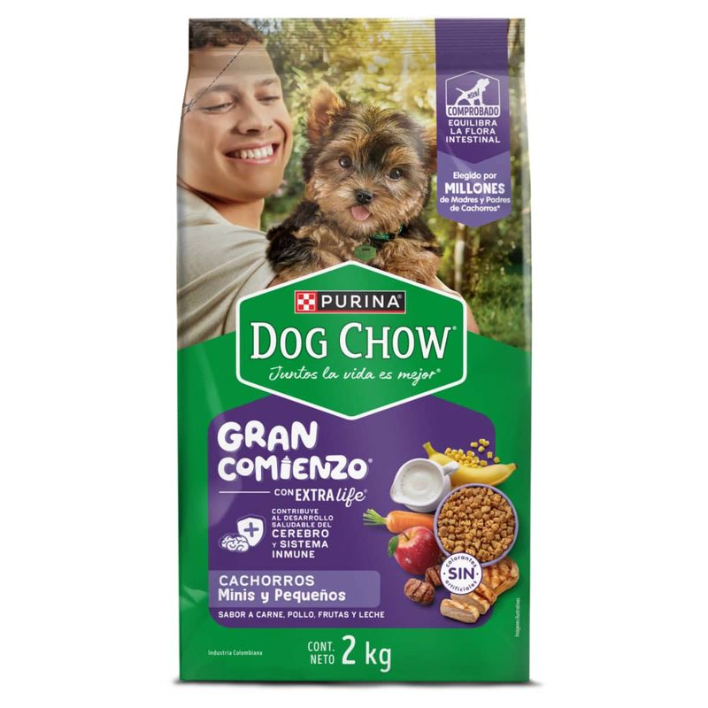 dog-chow-comida-para-perros-gran-comienzo-cachorros-minis -y-pequenos-2kg-frontal