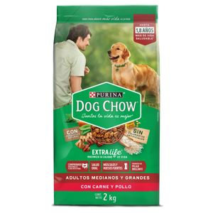 Dog Chow Comida Para Perros Adultos Medianos Y Grandes Con Extralife