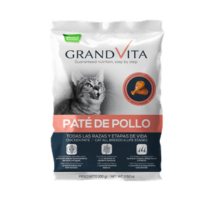 Grand Vita Alimento Humedo Para Gatos Paté Pollo