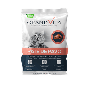 Grand Vita Alimento Humedo Para Gatos Paté Pavo