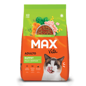 Max Vita Alimento Para Gato Adulto Buffet Pollo y Vegetales